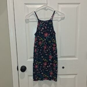 Old Navy Kids Dress - Navy and Pink Floral.  Size 10-12